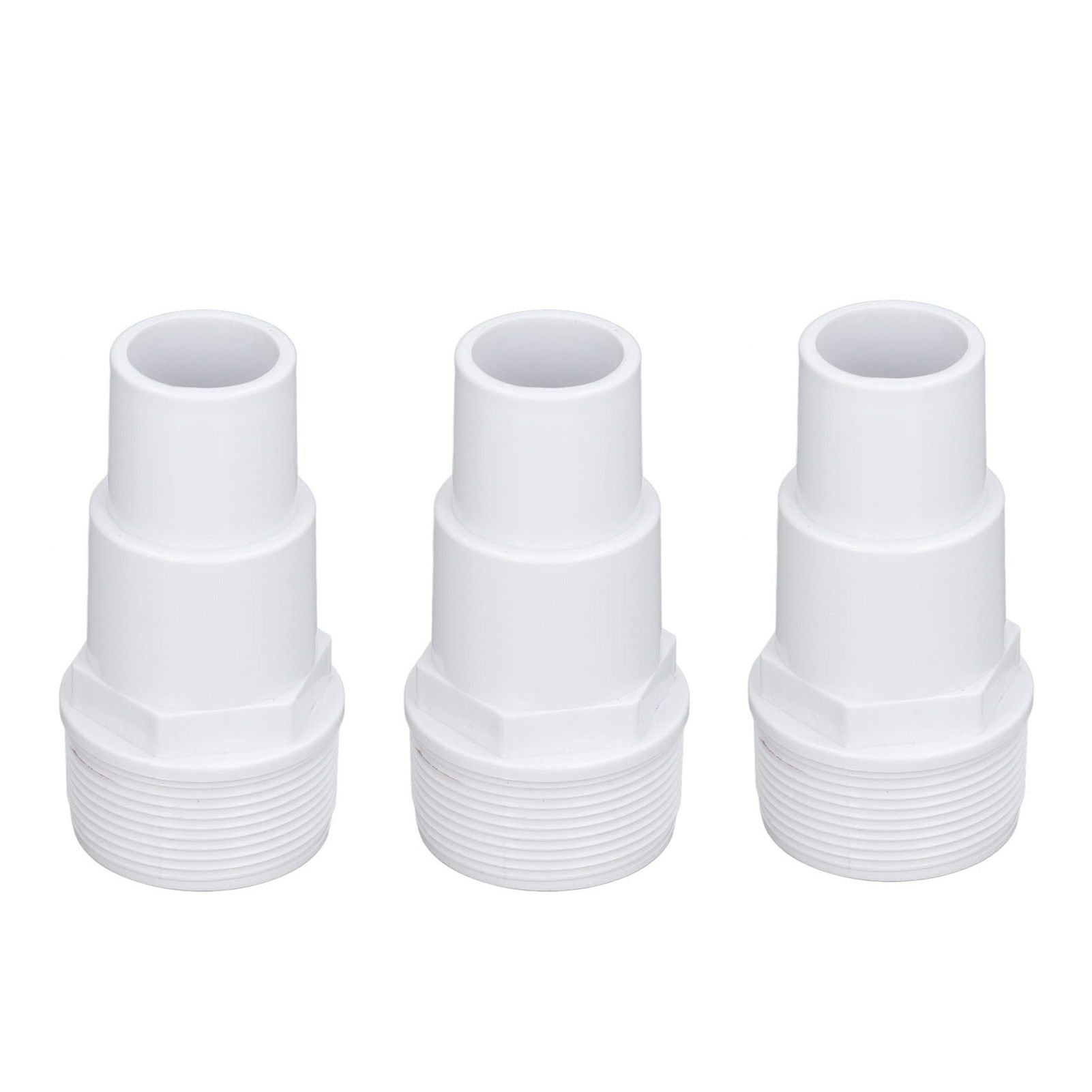 3Pcs G1‑1/2 External Thread Hose Adapter Swimming Pool Supplies for Replacement of Above Ground Pool Pumps Filters Skimmers