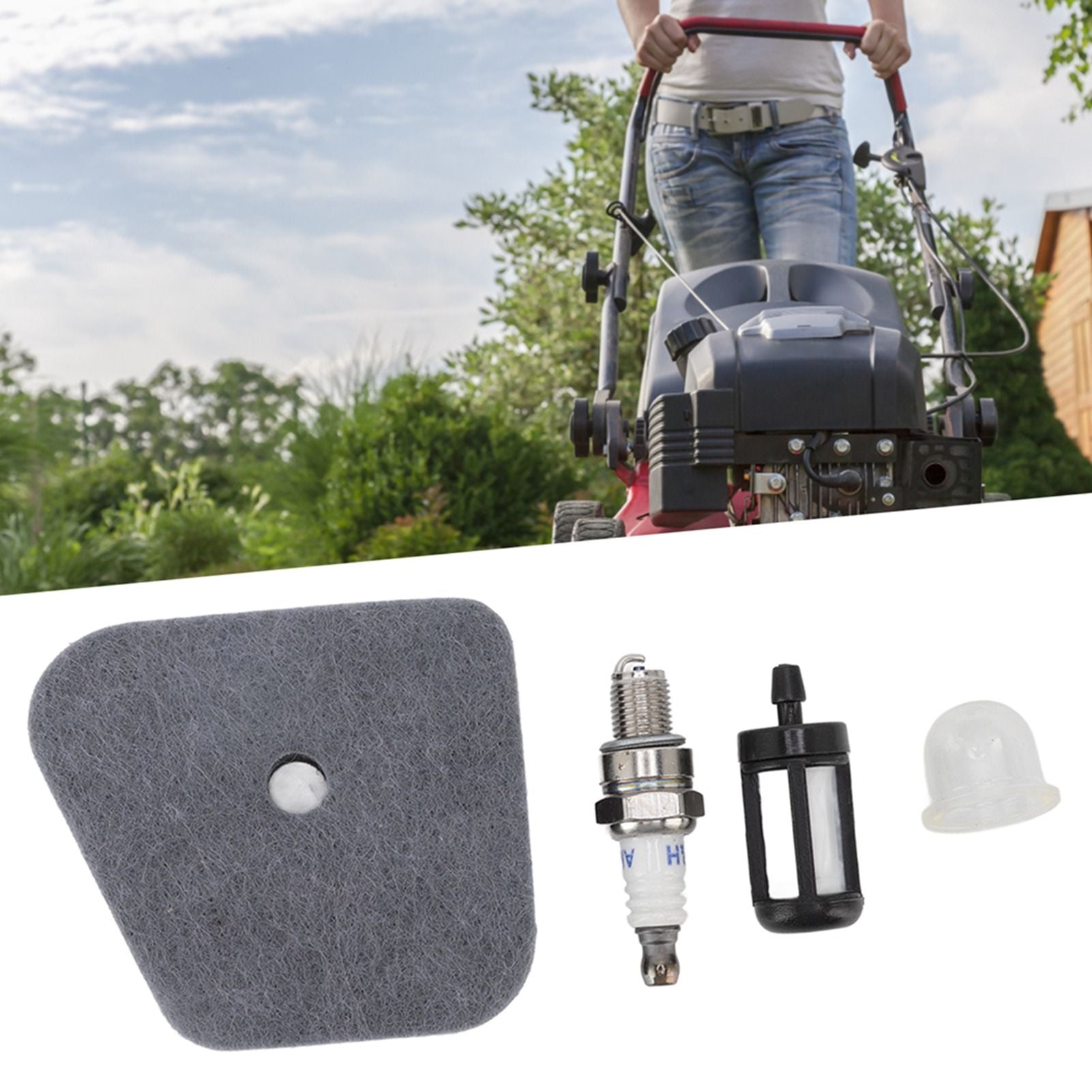 Air Filter Kit Wear Ressistance Stability Excellent Perfornmance Spark Plug Fuel Filter Primer Bulb Kit for Stihl FS90