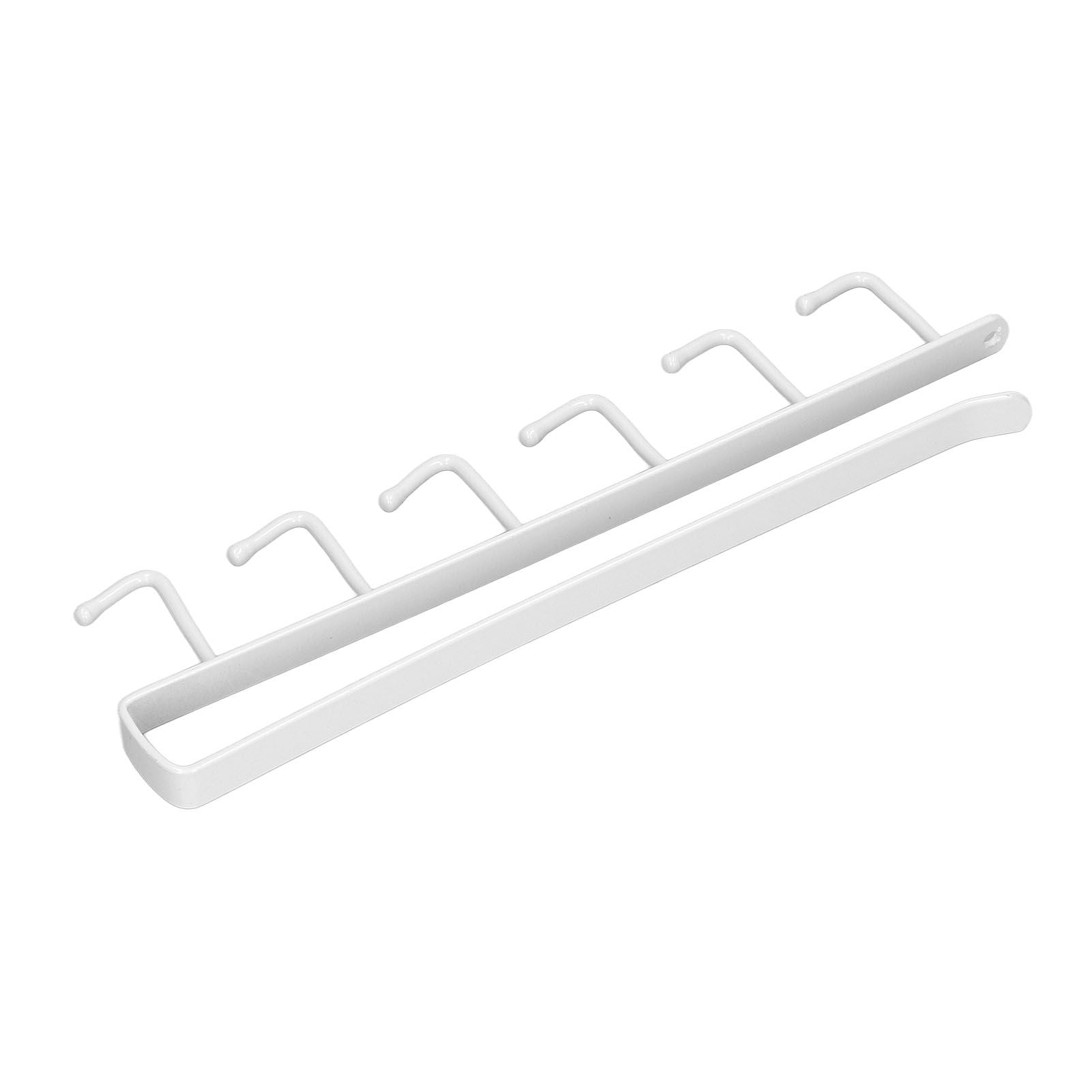 Coffee Mug Holder 6 Hooks Elegant Style Convenient Practical Stable Reliable Durable Wearable Kitchen Rack for HomeWhite