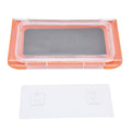 Shower Phone Holder Waterproof Bathroom Phone Box 360 Degree Rotation Wall Mounted Phone CaseOrange