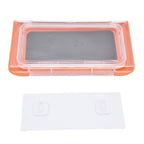 Shower Phone Holder Waterproof Bathroom Phone Box 360 Degree Rotation Wall Mounted Phone CaseOrange