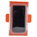 Shower Phone Holder Waterproof Bathroom Phone Box 360 Degree Rotation Wall Mounted Phone CaseOrange