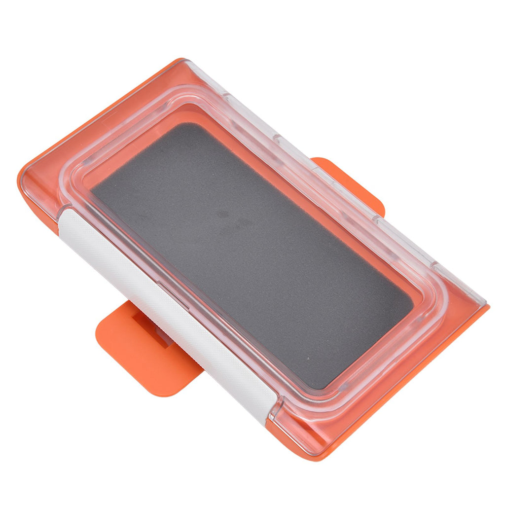 Shower Phone Holder Waterproof Bathroom Phone Box 360 Degree Rotation Wall Mounted Phone CaseOrange