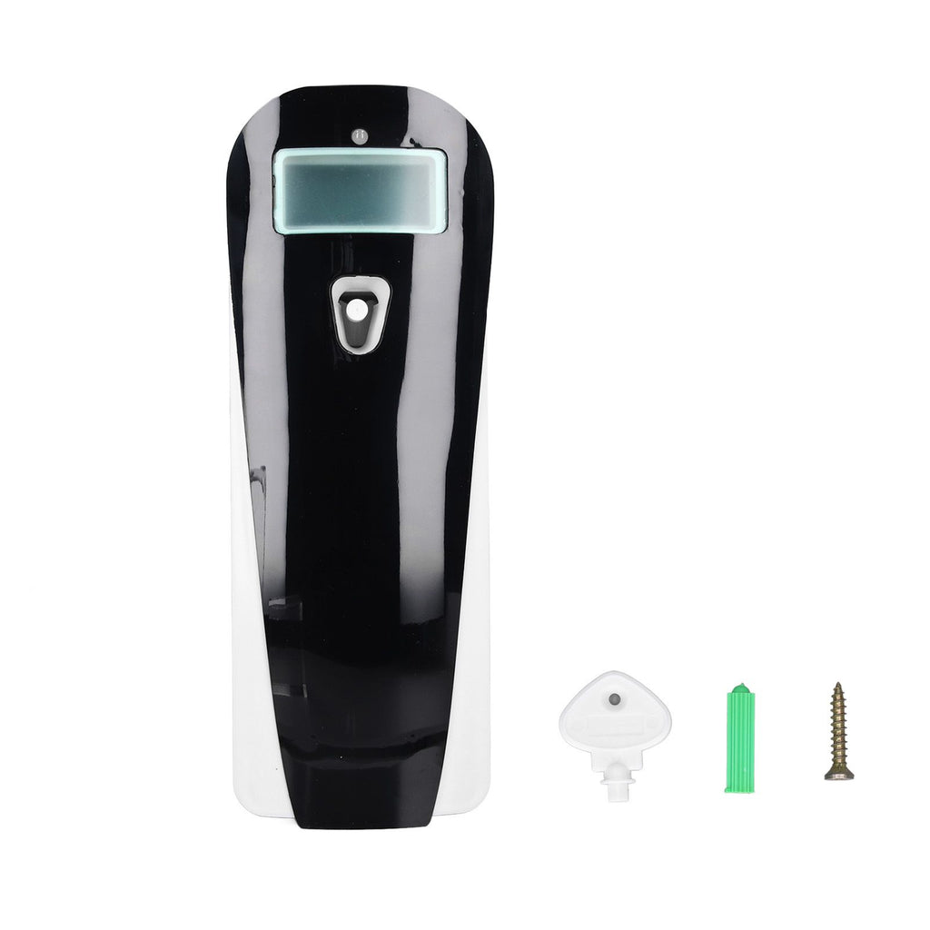 Wall Mounted Automatic Scent Dispenser Aerosol Dispenser Water Based Fragrance Enhancer Toilet Deodorizer Black