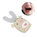 U Shaped Toothbrush Cartoon Cute Design Waterproof 5 Brushing Modes Electric Tooth Brush for KidsChildren