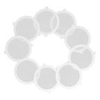 50Pcs Shower Drain Hair Catcher Fiberglass Practical Convenient Dense Mesh Shower Hair Catcher11cm Diameter, 3mm Mesh