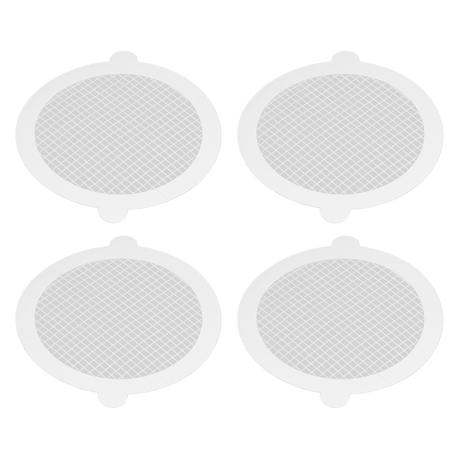 50Pcs Shower Drain Hair Catcher Fiberglass Practical Convenient Dense Mesh Shower Hair Catcher11cm Diameter, 3mm Mesh
