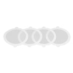 50Pcs Shower Drain Hair Catcher Fiberglass Practical Convenient Dense Mesh Shower Hair Catcher11cm Diameter, 3mm Mesh
