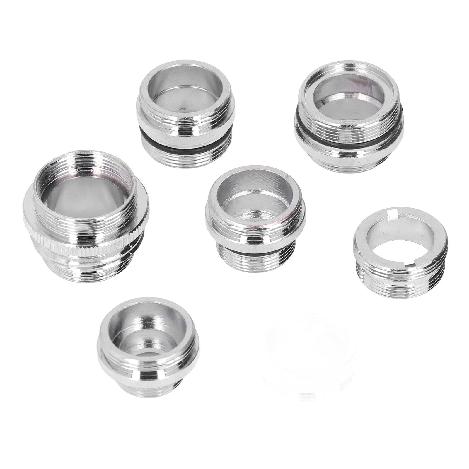 7Pcs/Set Male Female Faucet Adapter Kit with Gasket Brass Aerator Adapter Set for Garden Hose Kitchen Sink