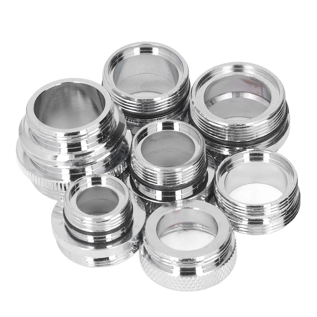 7Pcs/Set Male Female Faucet Adapter Kit with Gasket Brass Aerator Adapter Set for Garden Hose Kitchen Sink