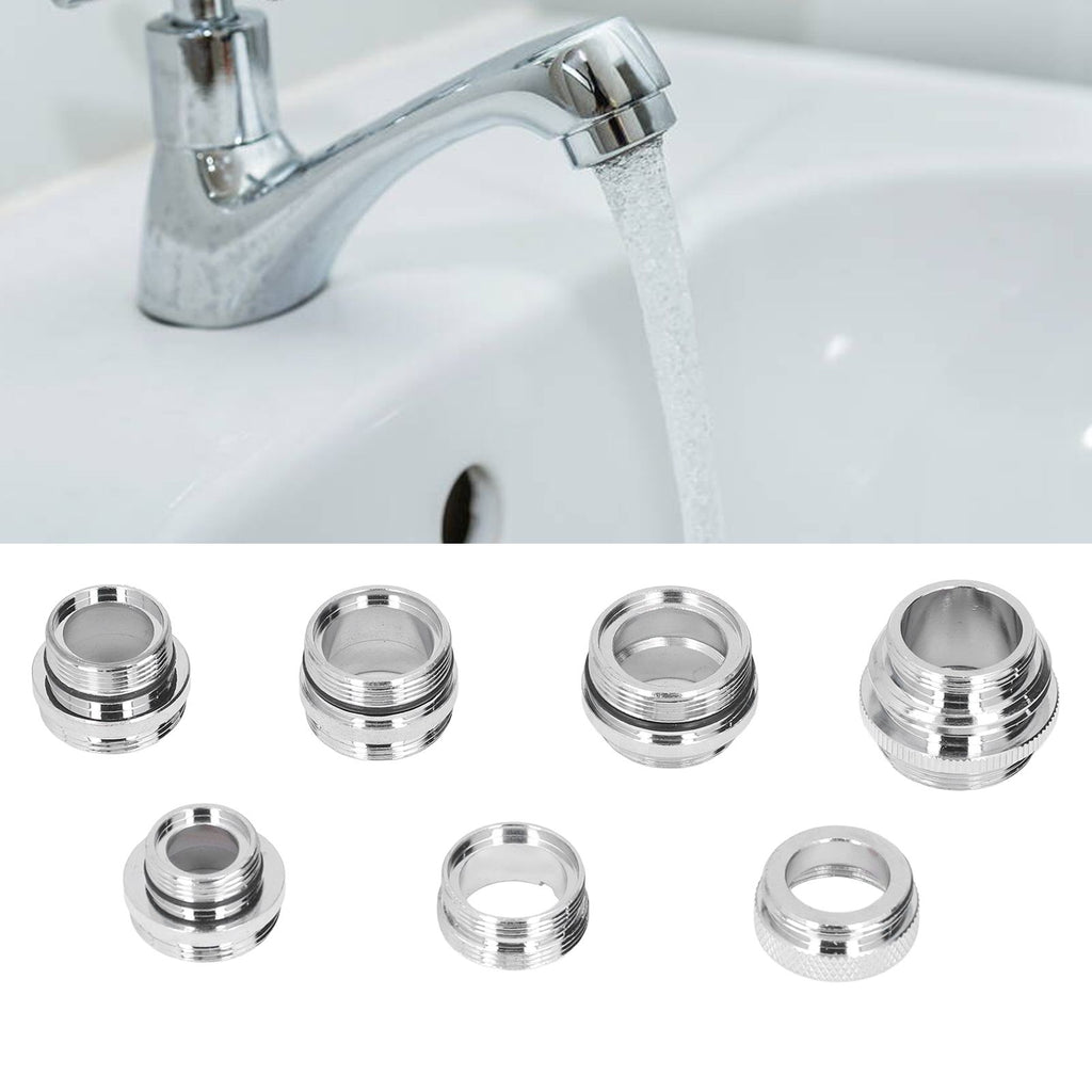 7Pcs/Set Male Female Faucet Adapter Kit with Gasket Brass Aerator Adapter Set for Garden Hose Kitchen Sink