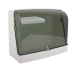 Cosmetics Storage Box Dust Proof Wall Mounted Makeup Organizer Punch Free Skin Care Product Rack for Bathroom White