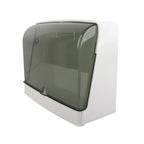 Cosmetics Storage Box Dust Proof Wall Mounted Makeup Organizer Punch Free Skin Care Product Rack for Bathroom White