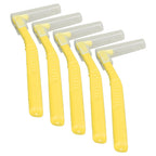 5pcs L Shaped Interdental Brushes Effective Cleaning Plaque Removal Braces Brush for Tooth Care Yellow