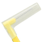 5pcs L Shaped Interdental Brushes Effective Cleaning Plaque Removal Braces Brush for Tooth Care Yellow