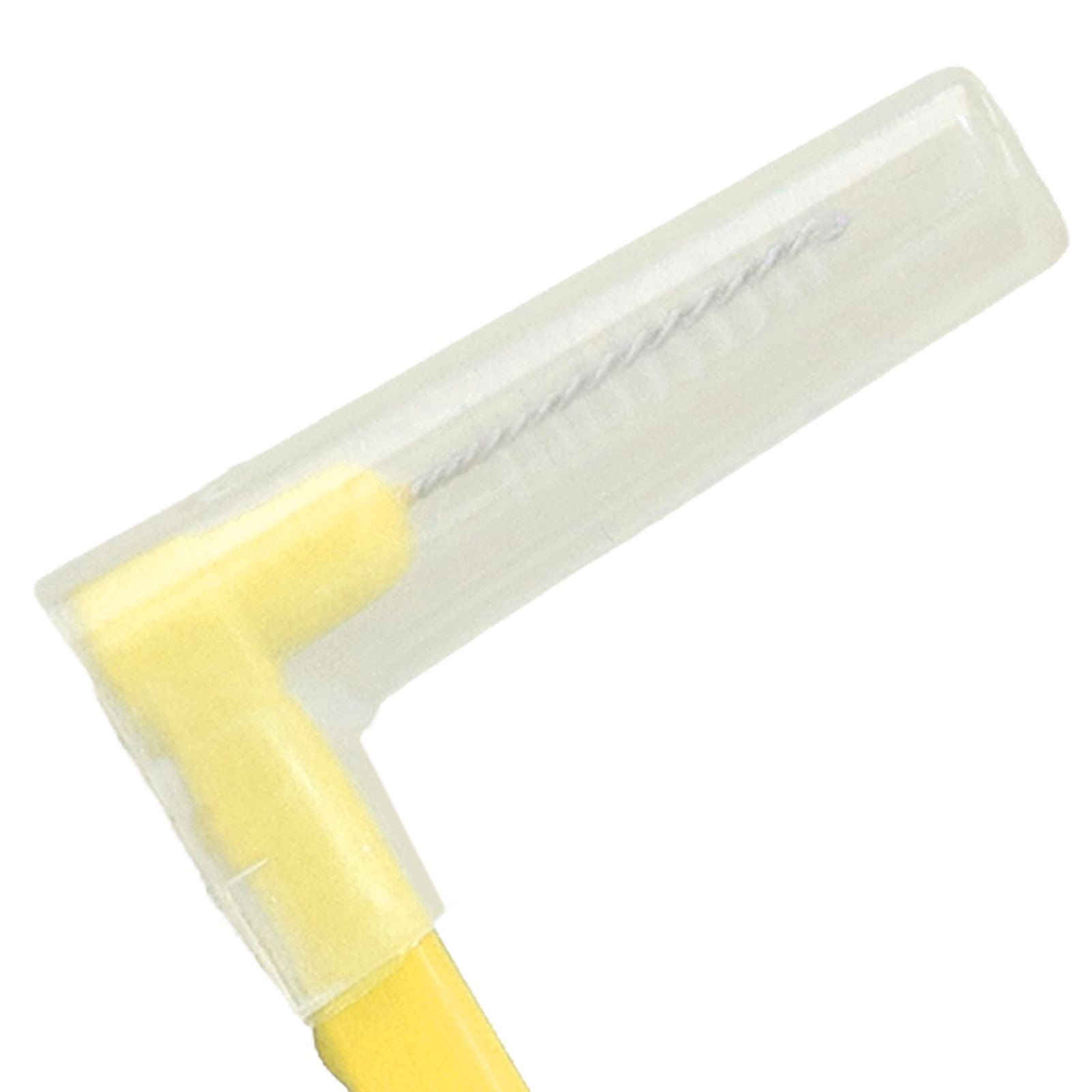 5pcs L Shaped Interdental Brushes Effective Cleaning Plaque Removal Braces Brush for Tooth Care Yellow