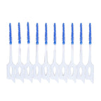 Interdental Brush Disposable Soft Dental Cleaning Floss Toothpicks for Oral Care Adults Children 160pcs Blue