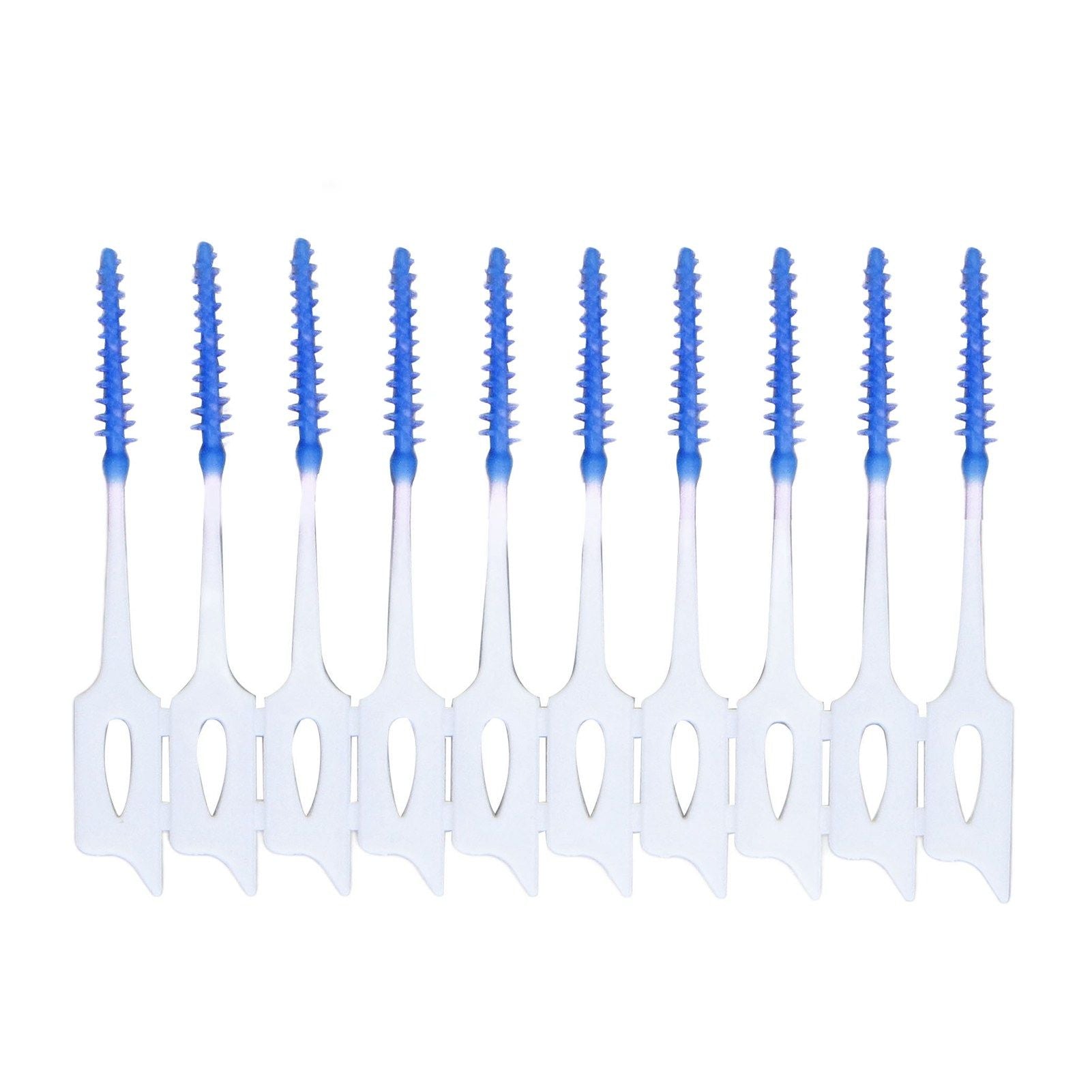Interdental Brush Disposable Soft Dental Cleaning Floss Toothpicks for Oral Care Adults Children 160pcs Blue