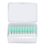 Interdental Brush Disposable Soft Dental Cleaning Floss Toothpicks for Oral Care Adults Children 160pcs Green