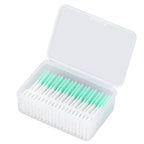 Interdental Brush Disposable Soft Dental Cleaning Floss Toothpicks for Oral Care Adults Children 160pcs Green