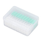 Interdental Brush Disposable Soft Dental Cleaning Floss Toothpicks for Oral Care Adults Children 160pcs Green