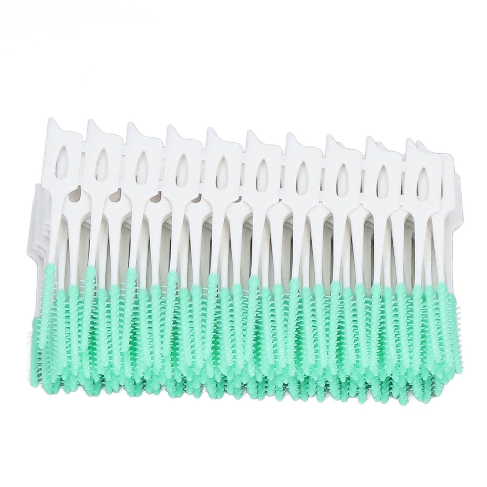 Interdental Brush Disposable Soft Dental Cleaning Floss Toothpicks for Oral Care Adults Children 160pcs Green