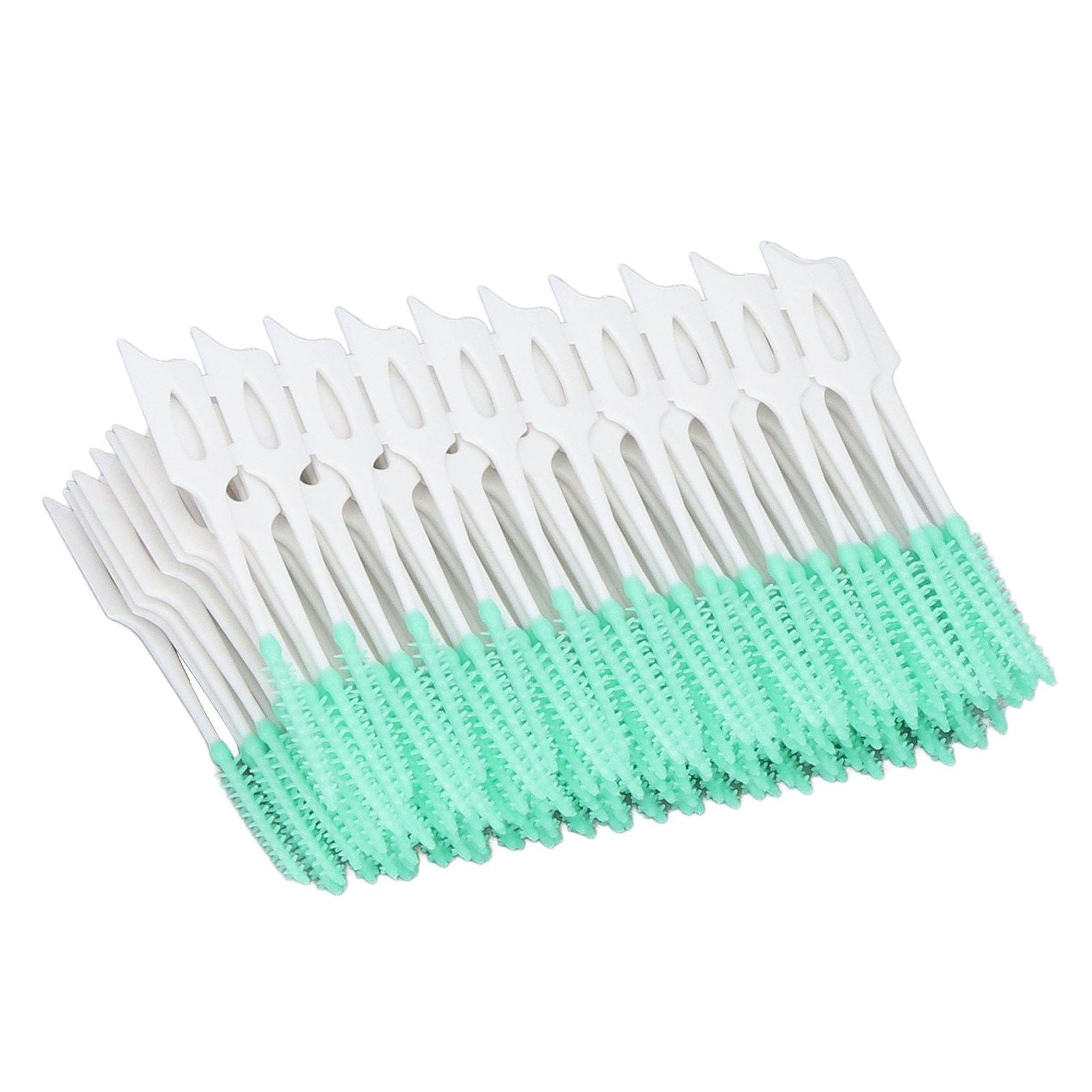 Interdental Brush Disposable Soft Dental Cleaning Floss Toothpicks for Oral Care Adults Children 160pcs Green