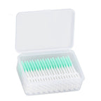 Interdental Brush Disposable Soft Dental Cleaning Floss Toothpicks for Oral Care Adults Children 160pcs Green