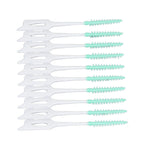 Interdental Brush Disposable Soft Dental Cleaning Floss Toothpicks for Oral Care Adults Children 160pcs Green