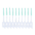 Interdental Brush Disposable Soft Dental Cleaning Floss Toothpicks for Oral Care Adults Children 160pcs Green