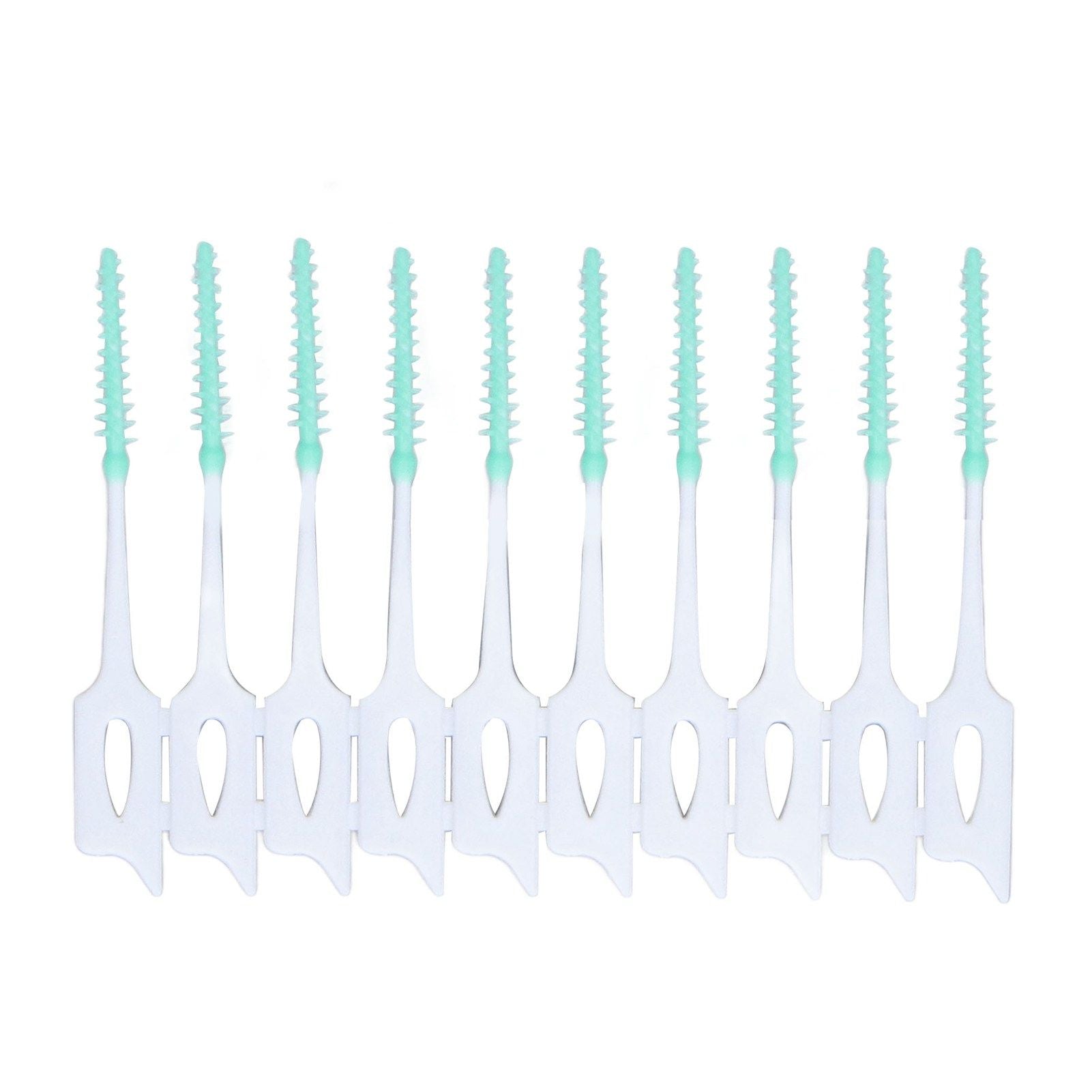 Interdental Brush Disposable Soft Dental Cleaning Floss Toothpicks for Oral Care Adults Children 160pcs Green