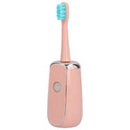 Electric Toothbrush Portable USB Charging IPX7 Waterproof Ultrasonic Toothbrush with Sterilization BoxPink