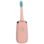 Electric Toothbrush Portable USB Charging IPX7 Waterproof Ultrasonic Toothbrush with Sterilization BoxPink