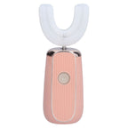 Electric Toothbrush Portable USB Charging IPX7 Waterproof Ultrasonic Toothbrush with Sterilization BoxPink