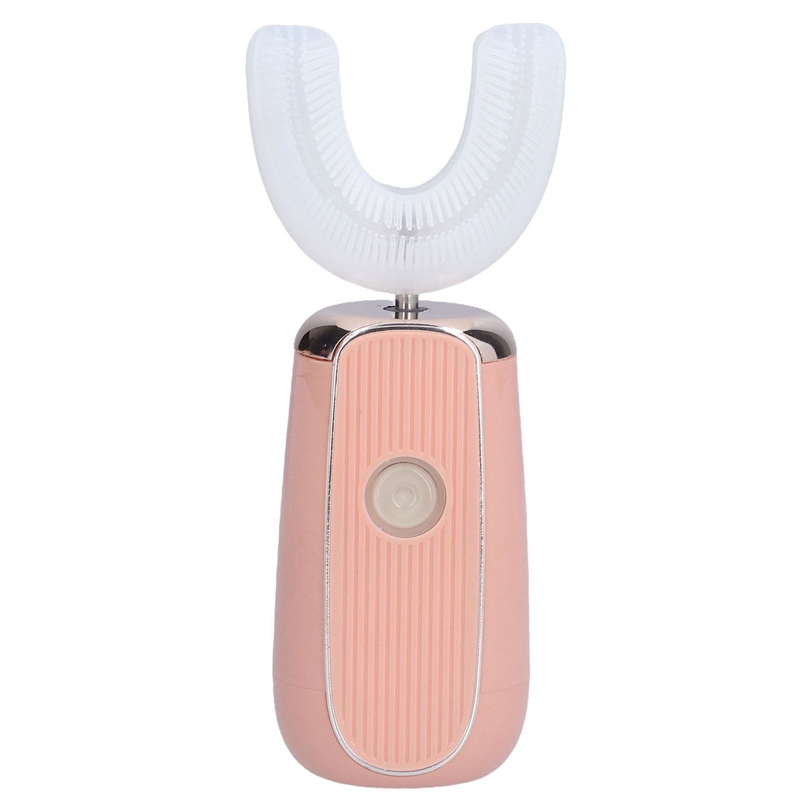Electric Toothbrush Portable USB Charging IPX7 Waterproof Ultrasonic Toothbrush with Sterilization BoxPink