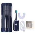 Electric Toothbrush Portable USB Charging IPX7 Waterproof Ultrasonic Toothbrush with Sterilization BoxBlue