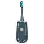 Electric Toothbrush Portable USB Charging IPX7 Waterproof Ultrasonic Toothbrush with Sterilization BoxGreen