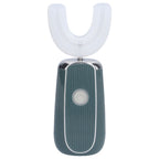 Electric Toothbrush Portable USB Charging IPX7 Waterproof Ultrasonic Toothbrush with Sterilization BoxGreen