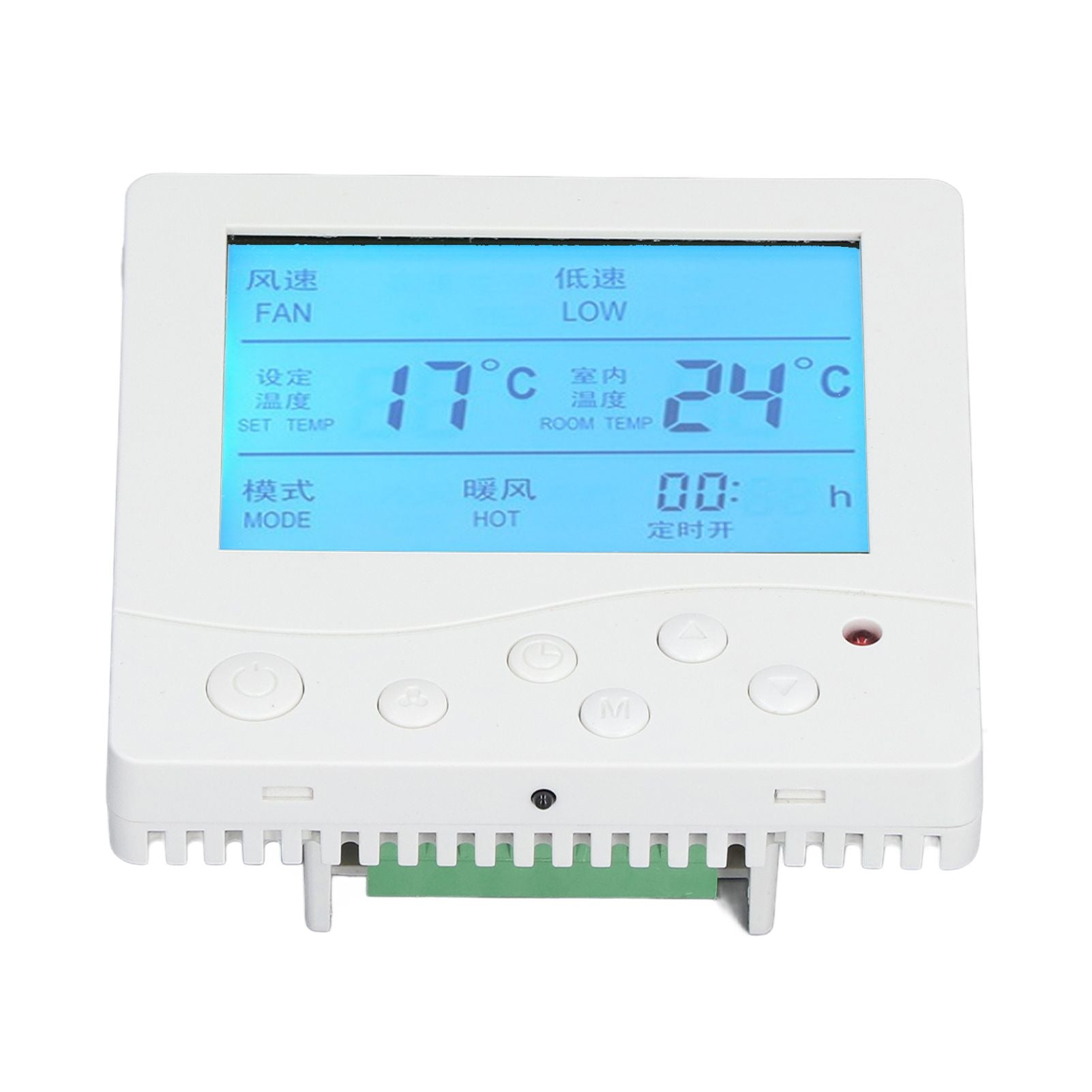 Central Air Conditioning Thermostat Reliable Anti Interference Smart LCD Thermostat for Home 220V