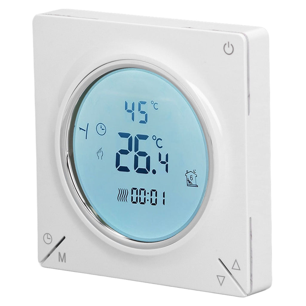 Smart Thermostat Fast Reading Reliable Chip Strong Anti Interference Practical LCD Screen Thermostat for Home