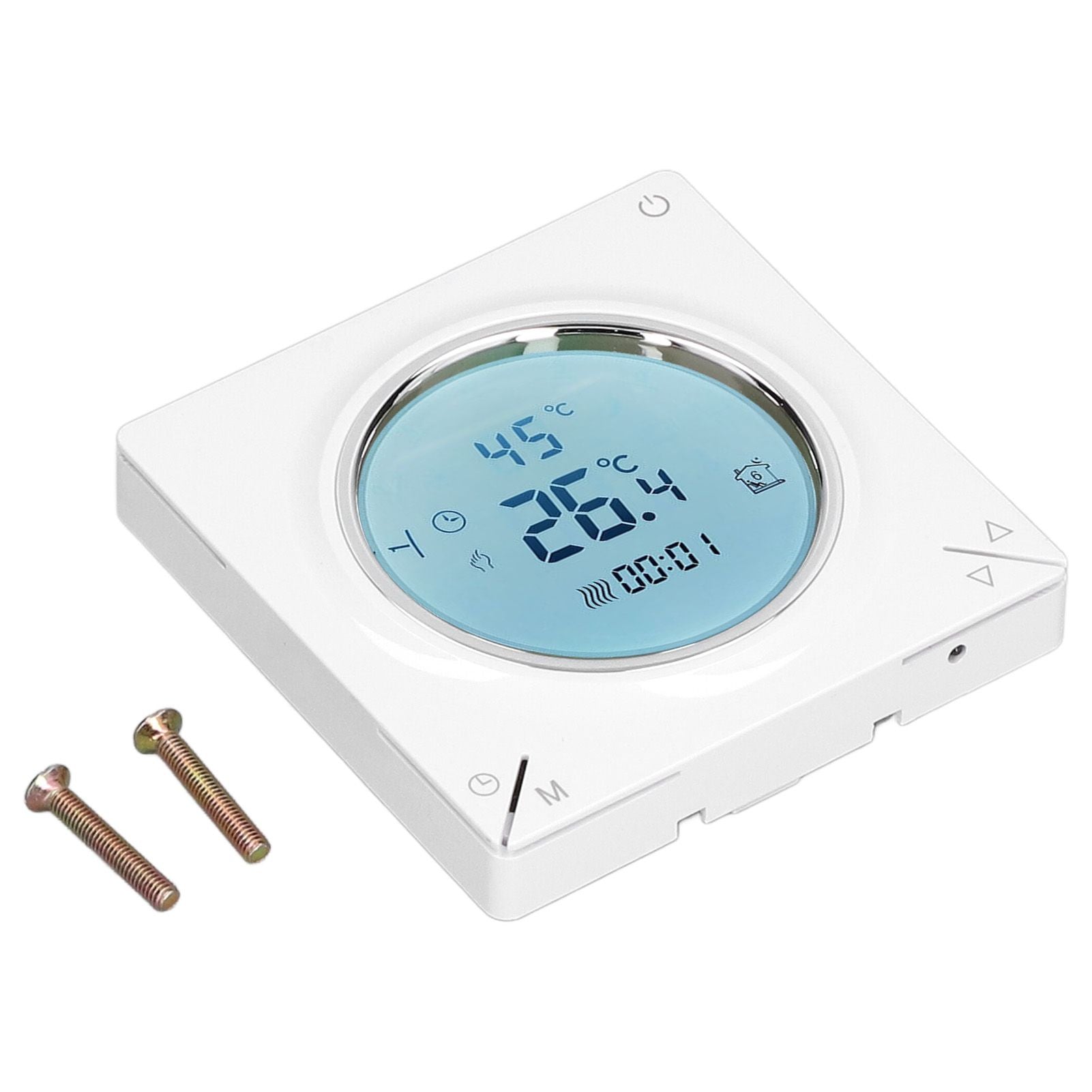 Smart Thermostat Fast Reading Reliable Chip Strong Anti Interference Practical LCD Screen Thermostat for Home