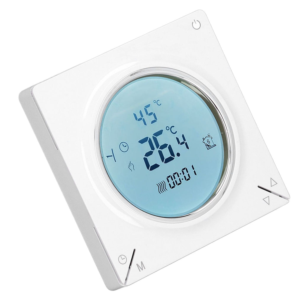 Smart Thermostat Fast Reading Reliable Chip Strong Anti Interference Practical LCD Screen Thermostat for Home