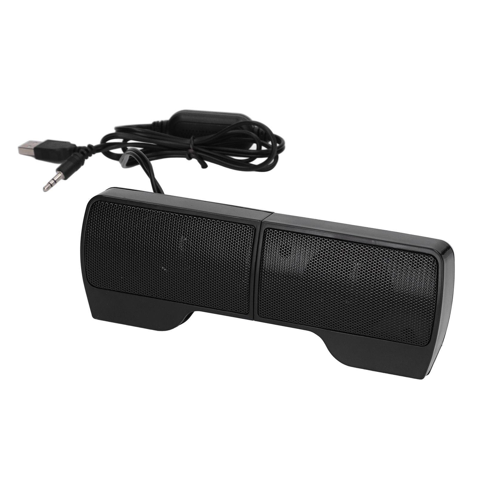 Laptop Speakers USB Powered Wired Monitor Soundbar Stereo Sound with Screen Clip for Monitor Notebook Tablets TV