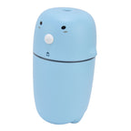 Air Humidifier Mini Cute 300ml 2 Modes USB Rechargeable Electric Cool Mist Purifier with USB Cable for Car Home OfficeBlue