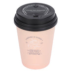 USB Humidifier 300ml Coffee Cup Low Noise Auto Off Compact Lightweight Space Saving Mini Humidifier for Car Home OfficePink