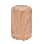 200ml Wood Grain Humidifier Aroma Air Humidifier USB Powered Night Light Humidifier for Bedroom