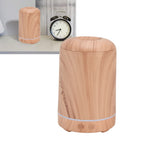200ml Wood Grain Humidifier Aroma Air Humidifier USB Powered Night Light Humidifier for Bedroom