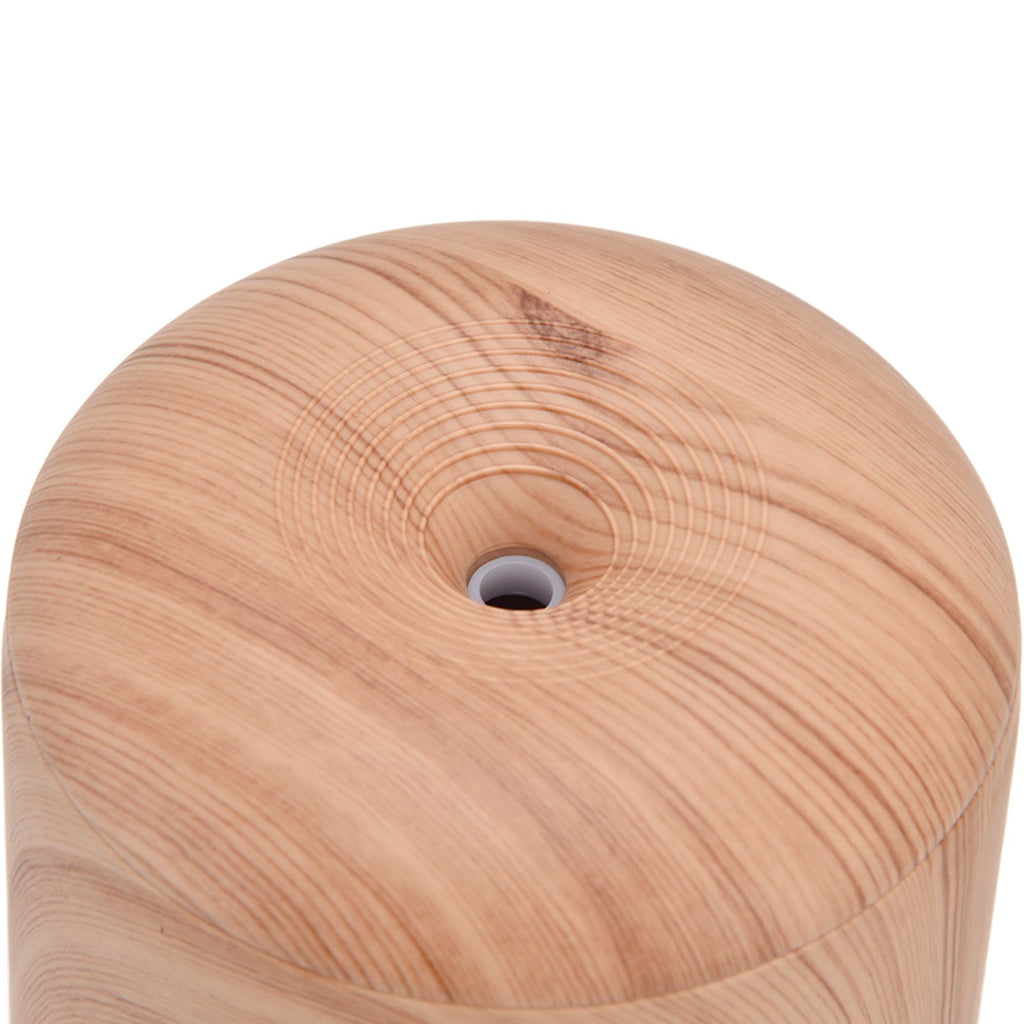 200ml Wood Grain Humidifier Aroma Air Humidifier USB Powered Night Light Humidifier for Bedroom