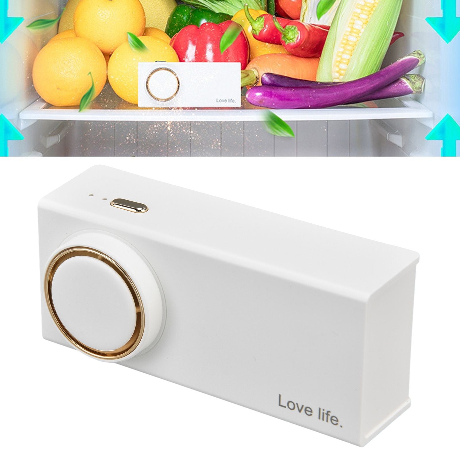 Car Purifier Internal Circulation Efficient Sterilization 360° Annular Deodorizes Portable Ozone Generator for Home
