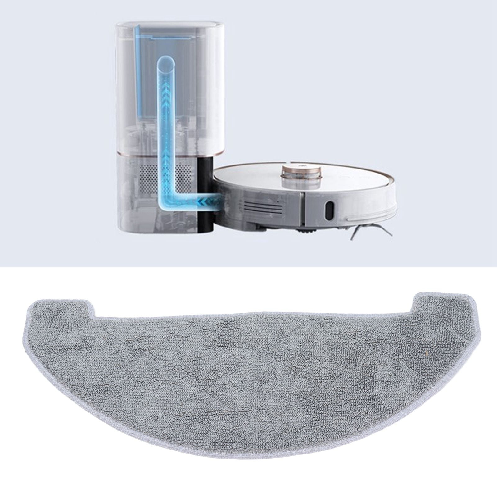4PCS Vacuum Cleaner Mop Cloth Replacement Fiber Sweeper Cleaning Mop Cloth for Xiaomi VIOMI S9